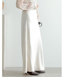 Re:EDIT | [2021S/S COLLECTION][低身長サイズ有]サテンロングナロースカート(スカート)