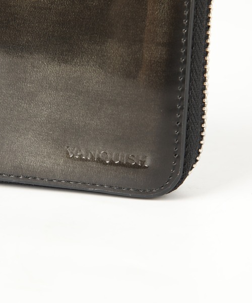 VANQUISH（ヴァンキッシュ）の「【VANQUISH/ヴァンキッシュ】　アドバンレザー牛革　二つ折りZIP財布（財布・メンズ・ワイン/ダークグリーン/グレー/ダークブラウン/ネイビー・FREE）」の22枚目の写真
