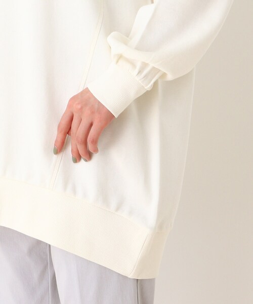 SHOO・LA・RUE(シューラルー)の「◆【M-3L】USAコットンロゴBIGプルオーバー(スウェット・レディース・チャコールグレー/ベージュ/ホワイト系/ライトオレンジ系・04/05/03/02)」の9枚目の写真