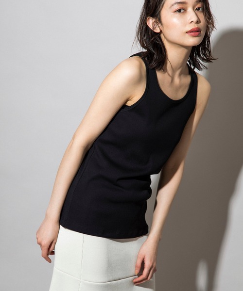 タンクトップ ノースリーブ 「Munich/ミューニック」stretched polyester rib レディース タンクトップ | Munich(ミューニック)公式通販