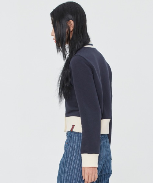 ROMANTIC CROWN(ロマンティッククラウン)の「【ROMANTIC CROWN】WOMAN COTTON CARDIGAN / ロマンティッククラウン ウィメンズ コットン ショート カーディガン(カーディガン/ボレロ・レディース・ネイビー/オートミール・MEDIUM/SMALL)」の16枚目の写真