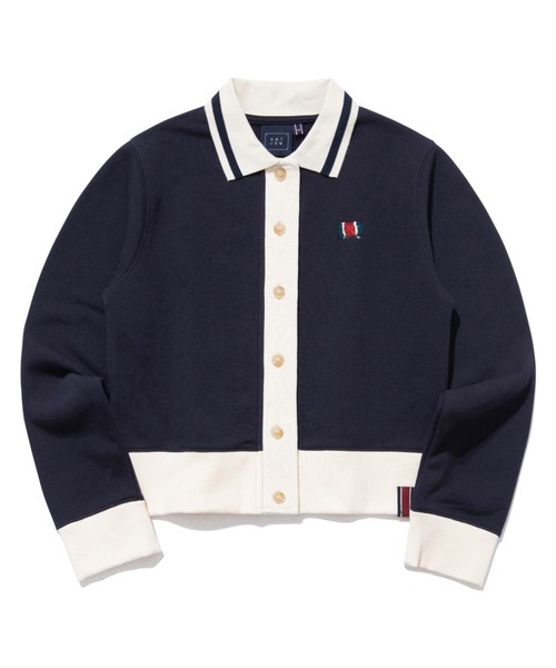 ROMANTIC CROWN(ロマンティッククラウン)の「【ROMANTIC CROWN】WOMAN COTTON CARDIGAN / ロマンティッククラウン ウィメンズ コットン ショート カーディガン(カーディガン/ボレロ・レディース・ネイビー/オートミール・MEDIUM/SMALL)」の20枚目の写真