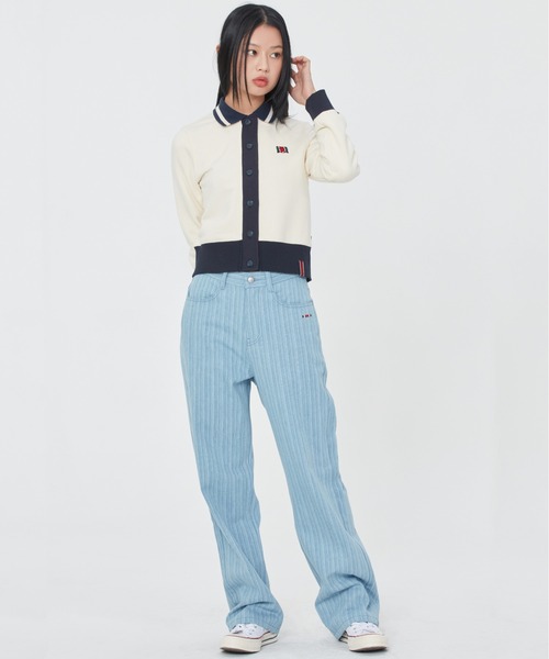 ROMANTIC CROWN(ロマンティッククラウン)の「【ROMANTIC CROWN】WOMAN COTTON CARDIGAN / ロマンティッククラウン ウィメンズ コットン ショート カーディガン(カーディガン/ボレロ・レディース・ネイビー/オートミール・MEDIUM/SMALL)」の7枚目の写真