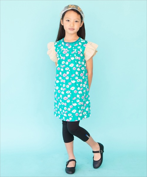 RAGMART(ラグマート)の「袖フリル アートプリントワンピース(ワンピース・キッズ・イエロー/レッド/グリーン・90cm/95cm/80cm)」の5枚目の写真