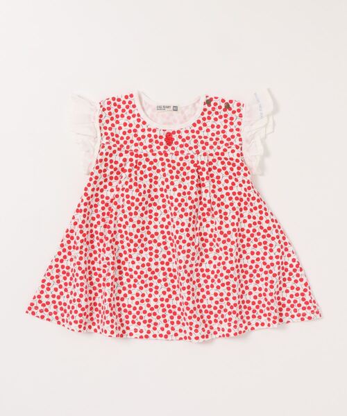 RAGMART(ラグマート)の「袖フリル アートプリントワンピース(ワンピース・キッズ・イエロー/レッド/グリーン・90cm/95cm/80cm)」の13枚目の写真