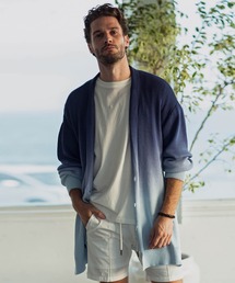 1piu1uguale3 RELAX | 直営店・WEB限定 1PIU1UGUALE3 RELAX(ウノピゥウノウグァーレトレ)グラデーションショールカラーカーディガン(カーディガン/ボレロ)