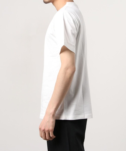 WEGO（ウィゴー）の「WEGO/シンプルロゴ刺繍半袖Tシャツ（Tシャツ/カットソー・メンズ・ホワイト/ブルー・SMALL/MEDIUM/LARGE）」の4枚目の写真