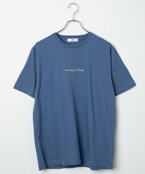 WEGO（ウィゴー）の「WEGO/シンプルロゴ刺繍半袖Tシャツ（Tシャツ/カットソー・メンズ・ホワイト/ブルー・SMALL/MEDIUM/LARGE）」の18枚目の写真