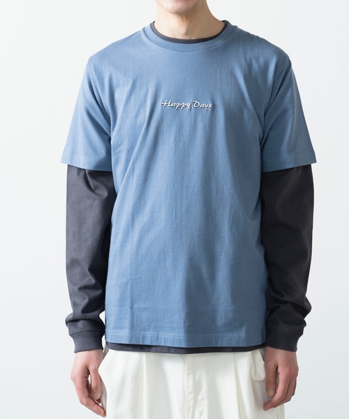 WEGO（ウィゴー）の「WEGO/シンプルロゴ刺繍半袖Tシャツ（Tシャツ/カットソー・メンズ・ホワイト/ブルー・SMALL/MEDIUM/LARGE）」の14枚目の写真