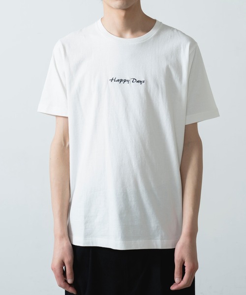 WEGO（ウィゴー）の「WEGO/シンプルロゴ刺繍半袖Tシャツ（Tシャツ/カットソー・メンズ・ホワイト/ブルー・SMALL/MEDIUM/LARGE）」の13枚目の写真