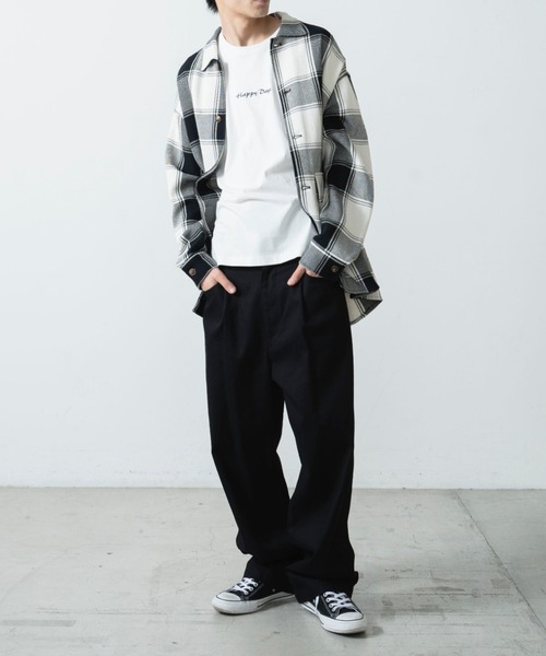 WEGO（ウィゴー）の「WEGO/シンプルロゴ刺繍半袖Tシャツ（Tシャツ/カットソー・メンズ・ホワイト/ブルー・SMALL/MEDIUM/LARGE）」の7枚目の写真