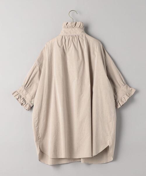 dahl'ia（ダリア）の「別注＜dahl'ia（ダリア）＞フリル シャツ（シャツ/ブラウス・レディース・ホワイト/ベージュ・FREE）」の5枚目の写真