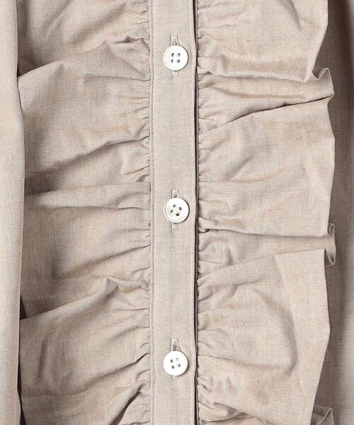 dahl'ia（ダリア）の「別注＜dahl'ia（ダリア）＞フリル シャツ（シャツ/ブラウス・レディース・ホワイト/ベージュ・FREE）」の9枚目の写真