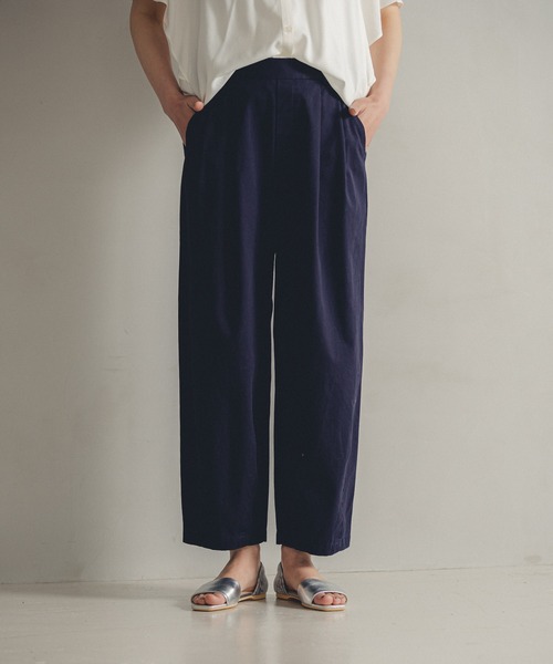 GLOBAL WORK（グローバルワーク）の「スラウチライトチノパンツ/938952（チノパンツ・レディース・アイボリー/ブラウン/ネイビー・SMALL/MEDIUM/LARGE）」の3枚目の写真