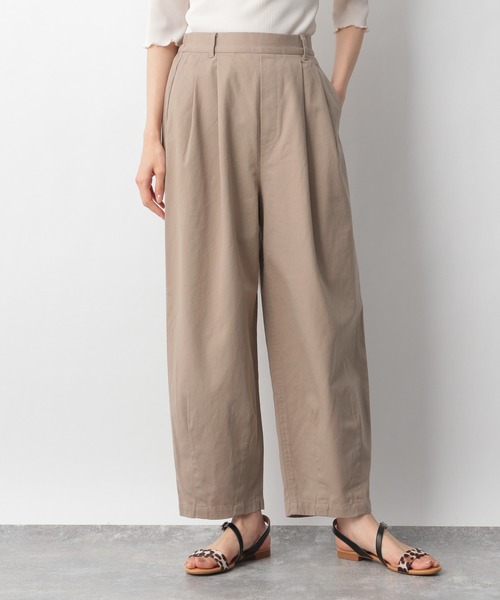 GLOBAL WORK（グローバルワーク）の「スラウチライトチノパンツ/938952（チノパンツ・レディース・アイボリー/ブラウン/ネイビー・SMALL/MEDIUM/LARGE）」の2枚目の写真