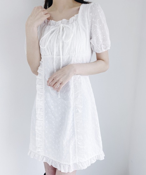 セール コットンレースミニワンピース ワンピース Loueme ルエム のファッション通販 Zozotown