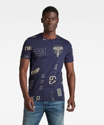 G-STAR RAW（ジースターロゥ）の「GRAPHICS ALLOVER SLIM T-SHIRT（Tシャツ/カットソー・メンズ）」