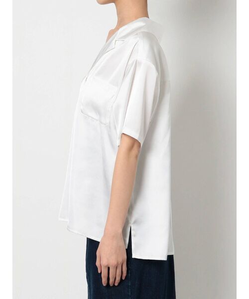 RESEXXY（リゼクシー）の「ハーフスリーブサテンシャツ（シャツ/ブラウス・レディース・ホワイト/ブラック/ベージュ・FREE）」の20枚目の写真