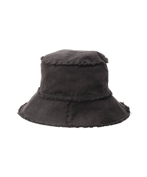 GYDA（ジェイダ）の「FRINGEバケットHAT（その他雑貨・レディース・チャコールグレー/ブラック・FREE）」の5枚目の写真