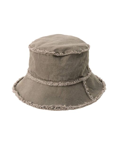 GYDA（ジェイダ）の「FRINGEバケットHAT（その他雑貨・レディース・チャコールグレー/ブラック・FREE）」の3枚目の写真