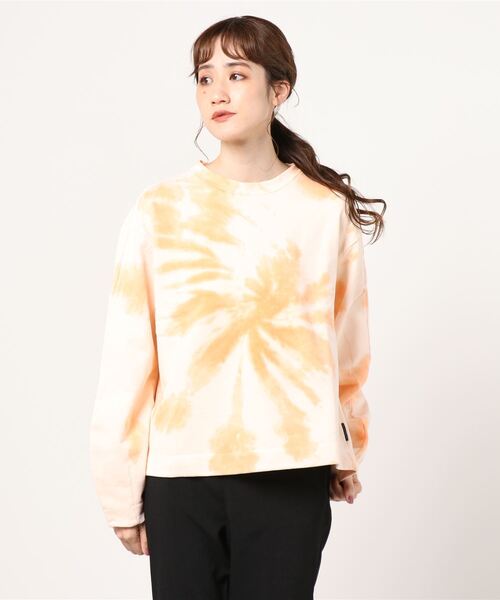 MAISON SCOTCH(メゾンスコッチ)の「タイダイ トレーナー【161674】(スウェット・レディース・オレンジ系その他・SMALL/MEDIUM)」の1枚目の写真