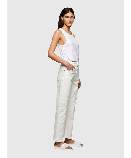 DIESEL（ディーゼル）の「DIESEL SS21 レディース ストレート ホワイト デニム（デニムパンツ・レディース・ホワイト・30inch/28inch/29inch/24inch/25inch/26inch/27inch/23inch）」の3枚目の写真