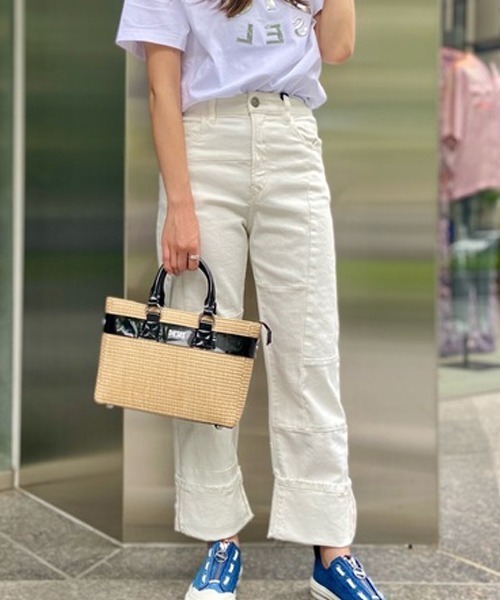 Diesel ディーゼル の Diesel Ss21 レディース ストレート ホワイト デニム デニムパンツ Wear
