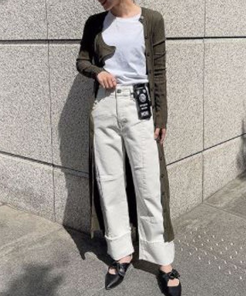 DIESEL（ディーゼル）の「DIESEL SS21 レディース ストレート ホワイト デニム（デニムパンツ・レディース・ホワイト・30inch/28inch/29inch/24inch/25inch/26inch/27inch/23inch）」の8枚目の写真