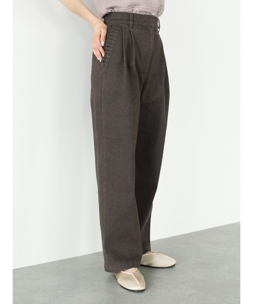 SLURR(スラ―)の「ストレッチタックデニムパンツ(デニムパンツ・レディース・インディゴブルー/ピンク系その他3/ダークブラウン・S/M)」の7枚目の写真