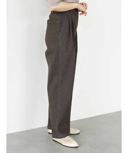 SLURR(スラ―)の「ストレッチタックデニムパンツ(デニムパンツ・レディース・インディゴブルー/ピンク系その他3/ダークブラウン・S/M)」の8枚目の写真