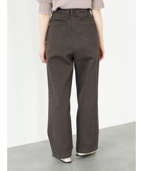 SLURR(スラ―)の「ストレッチタックデニムパンツ(デニムパンツ・レディース・インディゴブルー/ピンク系その他3/ダークブラウン・S/M)」の9枚目の写真