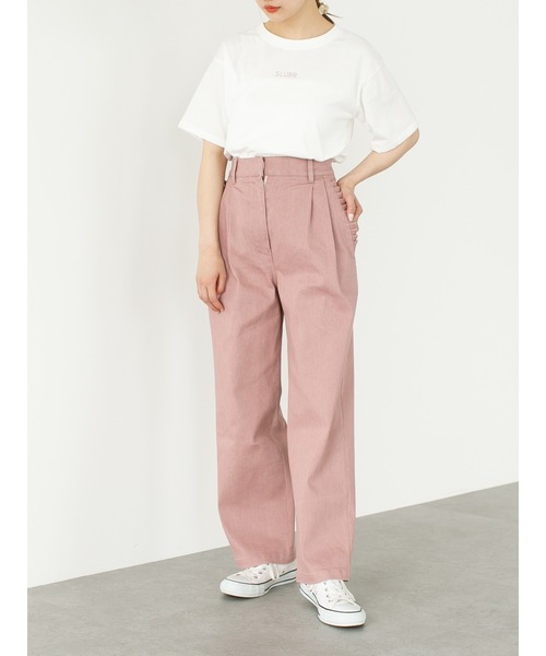 SLURR(スラ―)の「ストレッチタックデニムパンツ(デニムパンツ・レディース・インディゴブルー/ピンク系その他3/ダークブラウン・S/M)」の13枚目の写真