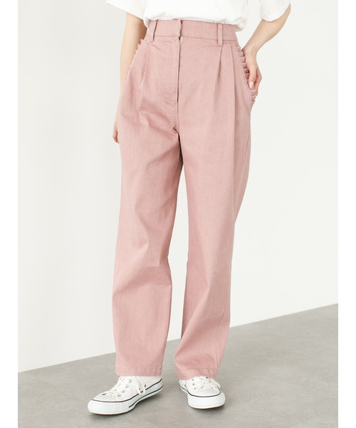 SLURR(スラ―)の「ストレッチタックデニムパンツ(デニムパンツ・レディース・インディゴブルー/ピンク系その他3/ダークブラウン・S/M)」の14枚目の写真