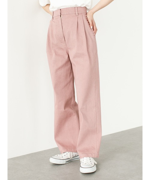 SLURR(スラ―)の「ストレッチタックデニムパンツ(デニムパンツ・レディース・インディゴブルー/ピンク系その他3/ダークブラウン・S/M)」の15枚目の写真