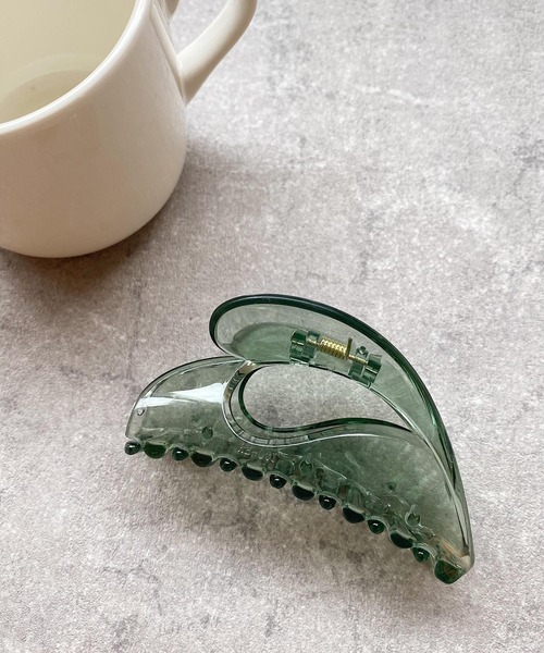 Goods トーンセレクトグッズ のファッション Select Select Tone クリアハートヘアクリップ バレッタ ヘアクリップ Tone Urbanfemine