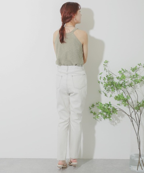 SENSE OF PLACE by URBAN RESEARCH（センスオブプレイスバイアーバンリサーチ）の「ハイウエストスリムフィットパンツ（その他パンツ・レディース・アイボリー・SMALL/MEDIUM）」の6枚目の写真