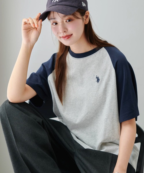 U.S. POLO ASSN.(ユーエスポロアッスン)の「∴WEGO/U.S. POLO ASSN.別注ワンポイントTシャツ(Tシャツ/カットソー・レディース・スミクロ/ホワイト/ダークグリーン/その他2/その他1/その他3/グリーン系その他5/ブルー系その他5/ネイビー/ワイン/ブラウン系その他5/その他4/オートミール/ホワイト系その他5/その他5/オフホワイト/ホワイト系その他・FREE)」の17枚目の写真