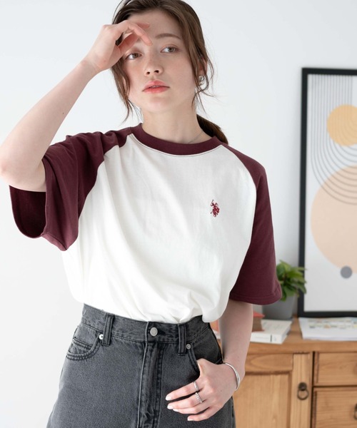 U.S. POLO ASSN.(ユーエスポロアッスン)の「∴WEGO/U.S. POLO ASSN.別注ワンポイントTシャツ(Tシャツ/カットソー・レディース・スミクロ/ホワイト/ダークグリーン/その他2/その他1/その他3/グリーン系その他5/ブルー系その他5/ネイビー/ワイン/ブラウン系その他5/その他4/オートミール/ホワイト系その他5/その他5/オフホワイト/ホワイト系その他・FREE)」の12枚目の写真