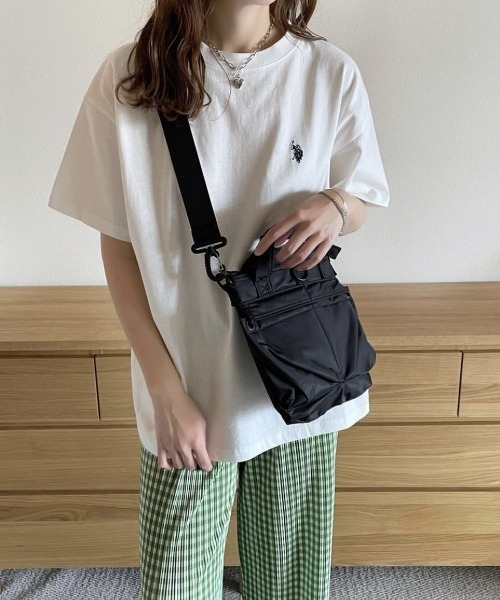 U.S. POLO ASSN.(ユーエスポロアッスン)の「∴WEGO/U.S. POLO ASSN.別注ワンポイントTシャツ(Tシャツ/カットソー・レディース・スミクロ/ホワイト/ダークグリーン/その他2/その他1/その他3/グリーン系その他5/ブルー系その他5/ネイビー/ワイン/ブラウン系その他5/その他4/オートミール/ホワイト系その他5/その他5/オフホワイト/ホワイト系その他・FREE)」の18枚目の写真