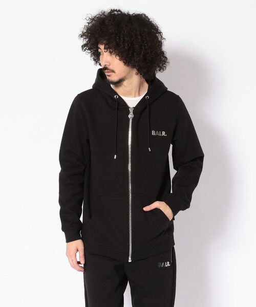 BALR.（ボーラー）の「BALR./ボーラー/Q-SERIES ZIPPED HOODIE/ジップフーディー/正規商品（パーカー・メンズ・ブラック/チャコール/ネイビー/グレー・MEDIUM/X-SMALL/SMALL/LARGE）」の5枚目の写真