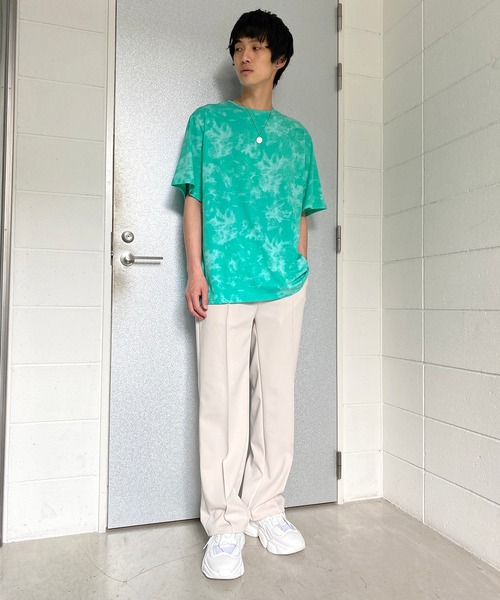 Figments(フィグメンツ)の「タイダイソリッドT(Tシャツ/カットソー・レディース・ブラック/グリーン・FREE)」の3枚目の写真