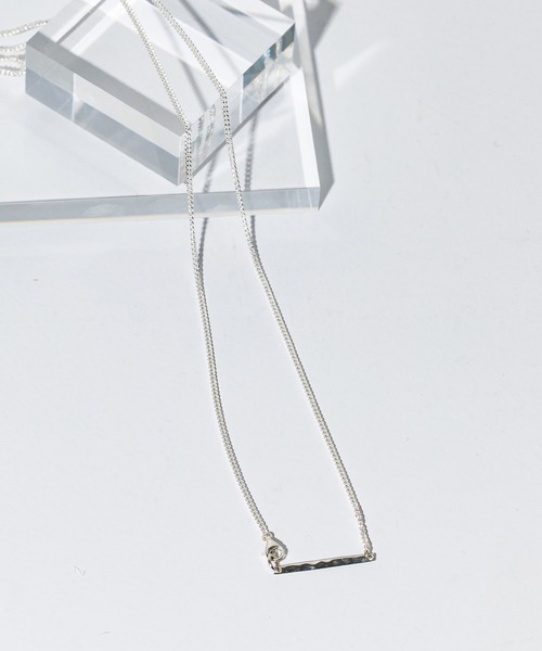 UNITED TOKYO（ユナイテッドトウキョウ）の「Tプレートネックレス（ネックレス・メンズ・ブラック/シルバー・FREE）」の3枚目の写真