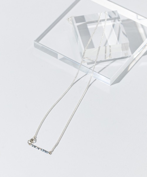 UNITED TOKYO（ユナイテッドトウキョウ）の「Tプレートネックレス（ネックレス・メンズ・ブラック/シルバー・FREE）」の4枚目の写真