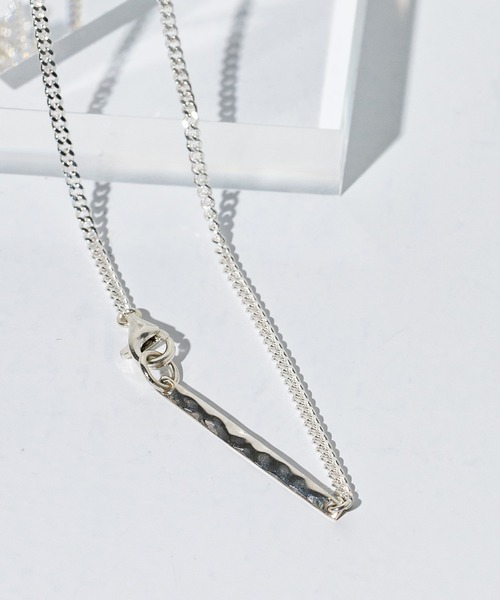 UNITED TOKYO（ユナイテッドトウキョウ）の「Tプレートネックレス（ネックレス・メンズ・ブラック/シルバー・FREE）」の7枚目の写真