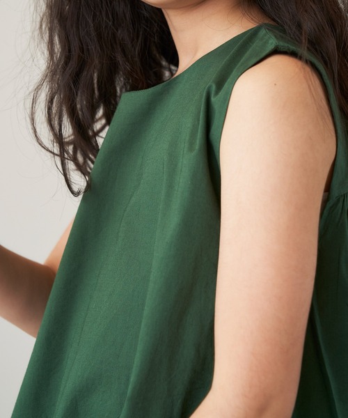 &yam(アンドヤム)の「コットンボイルバックデザインノースリーブブラウス(シャツ/ブラウス・キッズ・ピンク/グリーン/ブラウン・150-160cm/140-150cm/120-130cm/130-140cm/110-120cm)」の13枚目の写真
