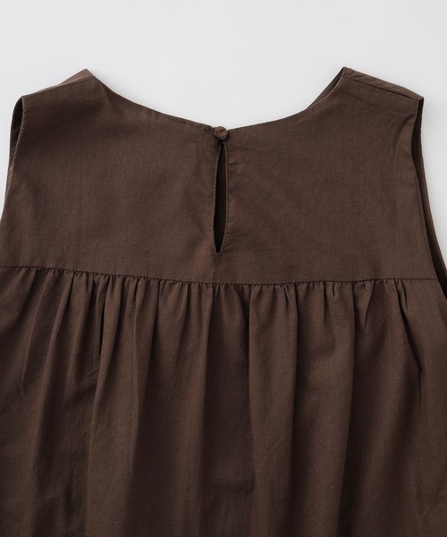 &yam(アンドヤム)の「コットンボイルバックデザインノースリーブブラウス(シャツ/ブラウス・キッズ・ピンク/グリーン/ブラウン・150-160cm/140-150cm/120-130cm/130-140cm/110-120cm)」の20枚目の写真