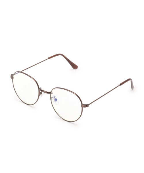 DRESKIP（ドレスキップ）の「◆【ブル－ライトカット】メタルフレームメガネ（サングラス・レディース・ゴールド/シルバー/ブラウン系・00）」の2枚目の写真