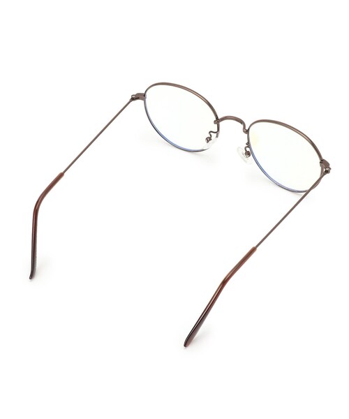 DRESKIP（ドレスキップ）の「◆【ブル－ライトカット】メタルフレームメガネ（サングラス・レディース・ゴールド/シルバー/ブラウン系・00）」の5枚目の写真