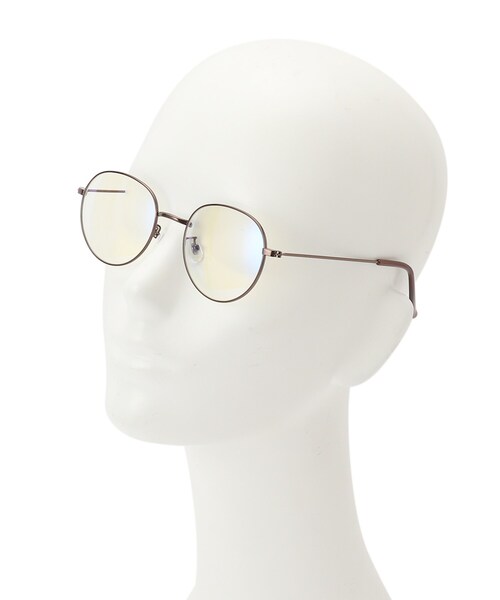 DRESKIP（ドレスキップ）の「◆【ブル－ライトカット】メタルフレームメガネ（サングラス・レディース・ゴールド/シルバー/ブラウン系・00）」の7枚目の写真