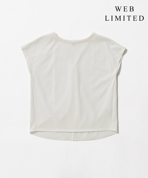 J.PRESS（ジェイプレス）の「【WEB限定】防汚Ｔシャツ フレンチスリーブ（Tシャツ/カットソー・レディース・ホワイト系/ベージュ系・T15/T13）」の8枚目の写真
